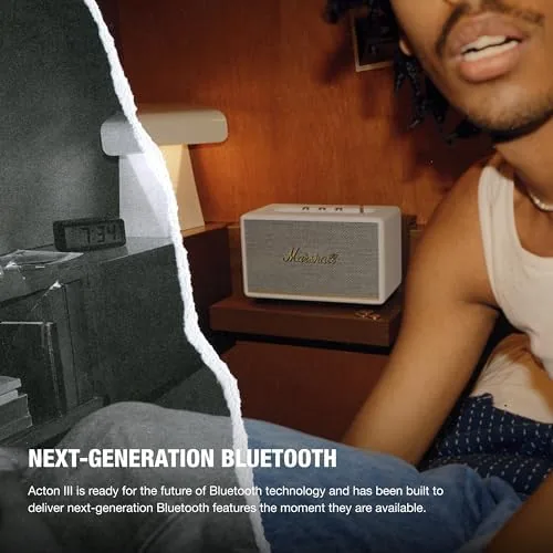 The Marshall Acton III Bluetooth Home Speaker - Loud Stereo Sound in real use