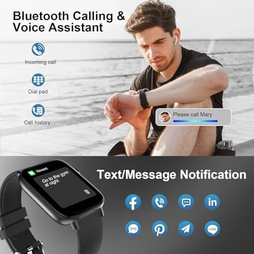 Close look at the Smart Watch for Men - 1.90" HD Touch Screen Smartwatch build quality