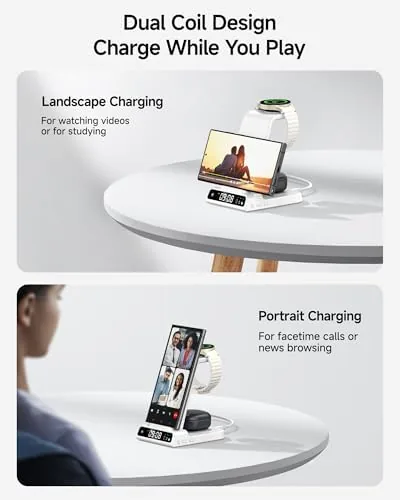The 3 in 1 Wireless Charger for Samsung Galaxy S26 Ultra in real use