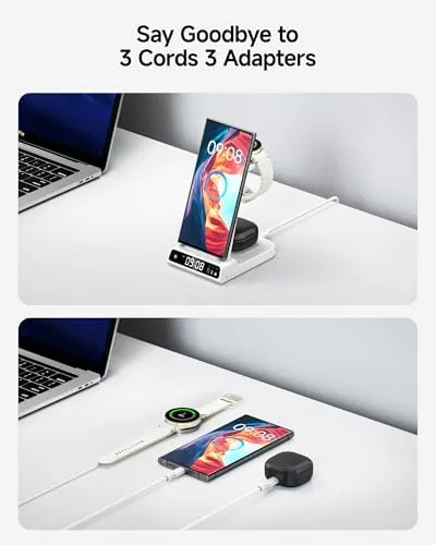 Another view of the 3 in 1 Wireless Charger for Samsung Galaxy S26 Ultra