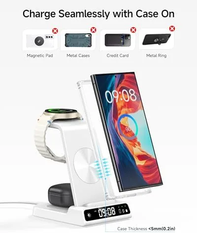 The 3 in 1 Wireless Charger for Samsung Galaxy S26 Ultra compared in context