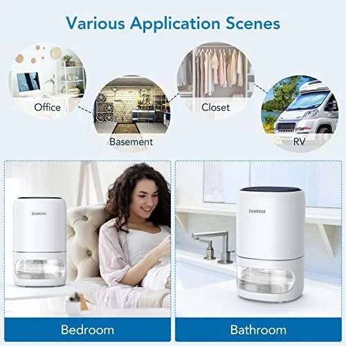 Testing the Acekool 35oz Dehumidifier Small Dehumidifier 2 in 1 with 7 over two weeks