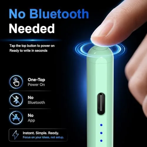 The Stylus Pen for Apple iPad 2018-2026 for Note-Taking Drawing Green compared in context