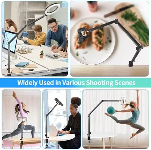 Close look at the Heavy Duty Overhead Camera Desk Mount Stand 14.5"-41" with 1/4" build quality