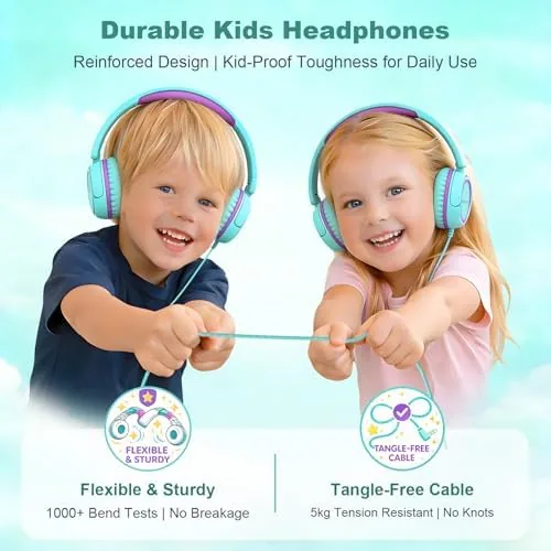Comparison of the wired IMYB V1 with a wireless kids headphone