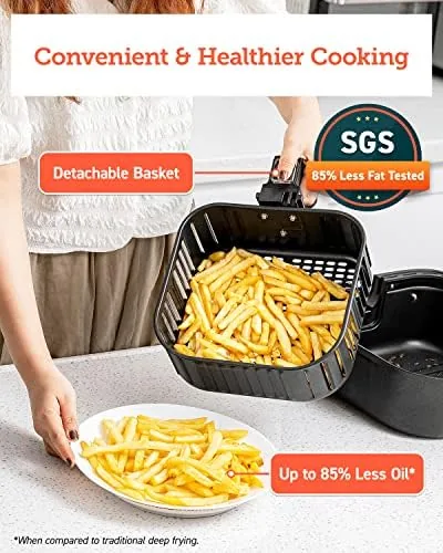 The COSORI Pro Gen 2 Air Fryer 5.8QT, Upgraded Version with compared in context