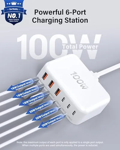 Close look at the USB C Charger Block, GaN Fast USB Charging Station Hub build quality
