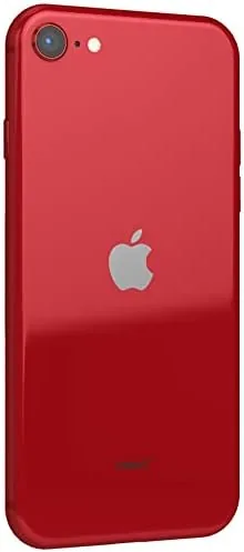 Another view of the Apple iPhone SE 3rd Gen, 64GB, Red - Locked to AT&T (Renewed)