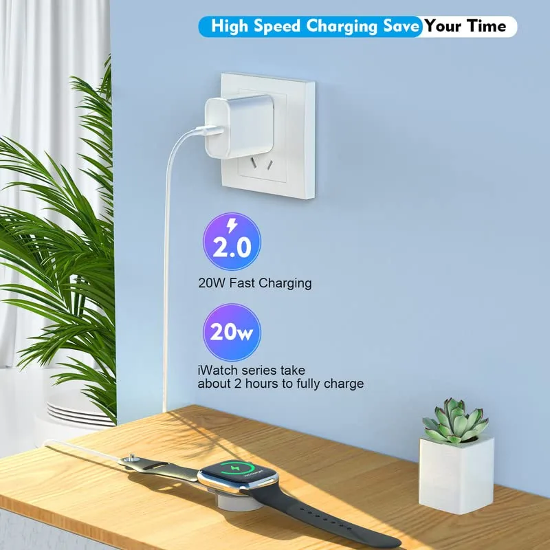 The charger packed into a small travel pouch with the cable coiled neatly