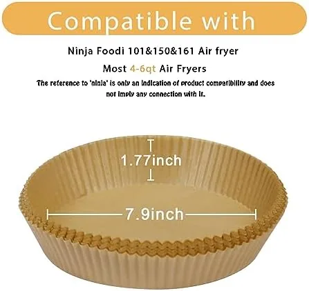 Close look at the 200Pcs Air Fryer Liner Disposable Parchment Paper for Ninja Air build quality