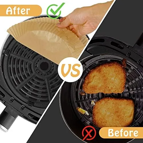 Another view of the 200Pcs Air Fryer Liner Disposable Parchment Paper for Ninja Air