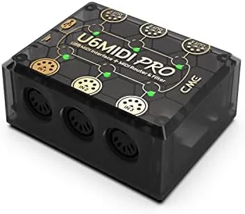 Close look at the CME U6MIDI Pro 3-in-3-out MIDI Interface | Router, Filter, Mapper build quality