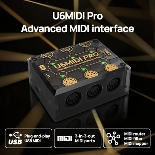 The CME U6MIDI Pro 3-in-3-out MIDI Interface | Router, Filter, Mapper in real use