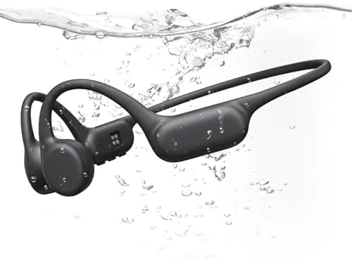 Another view of the PSIER Swimming Headphones, Bluetooth 5.3 Wireless Premium Stereo Sound Bone