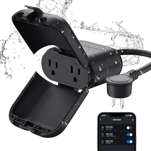 ELEGRP PQR20 Outdoor Smart Plug Waterproof IP66, WiFi Plug with 2 Individually Sockets, Compatible Review: Tested and Rated