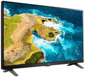 Movie streaming on the LG panel during an evening viewing session