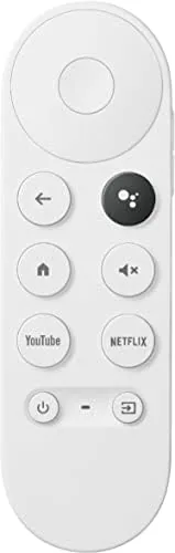A movie playing in 4K HDR on the television with the Chromecast remote in the foreground