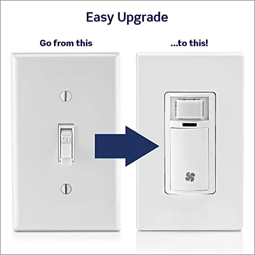 The Leviton Humidity Sensor Switch for Bathroom Exhaust Fan, Automate Ventilation compared in context