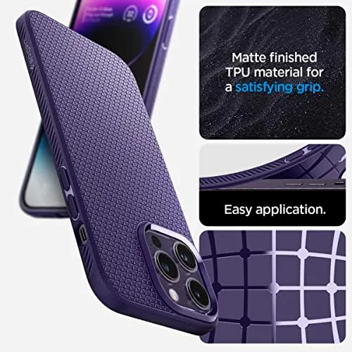The Spigen Liquid Air Designed for iPhone 14 Pro Max Case in real use