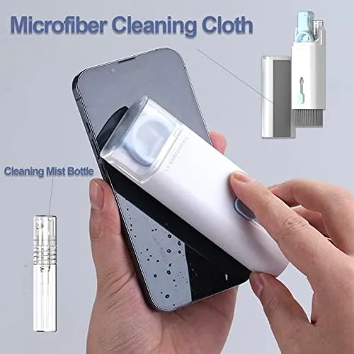 The Electronics Cleaner Kit. Keyboard Brush, Airpod Cleaning Tool, Phone Screen in real use