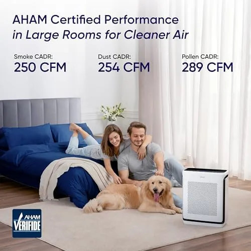 The LEVOIT Smart Air Purifier for Home Large Room up to in real use
