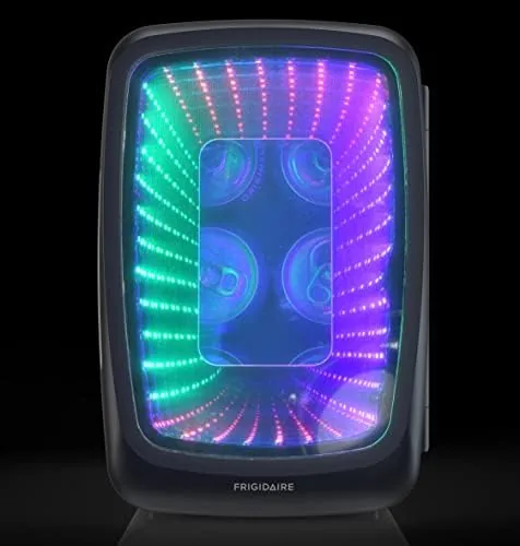 Testing the Frigidaire Gaming Light Up Mini Beverage Refrigerator, 6 can, 4 over two weeks