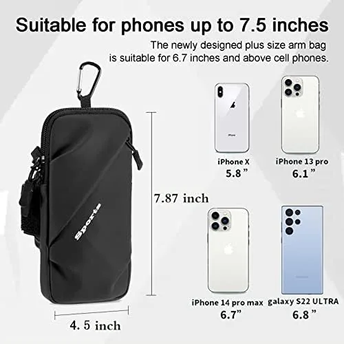 The crossbody holster worn alongside a running belt for comparison