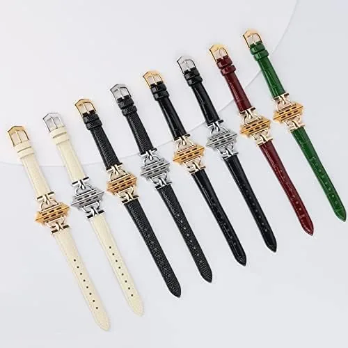 Comparison of the leather band with a vegan leather band and a metal link band