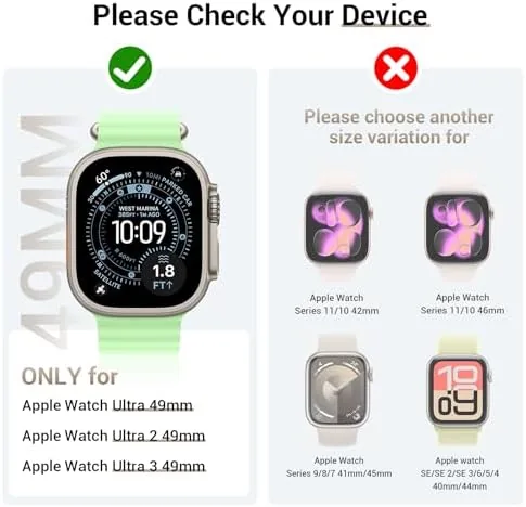 Close look at the Tensea 3PCS for Apple Watch Screen Protector Case Ultra 3/2 build quality