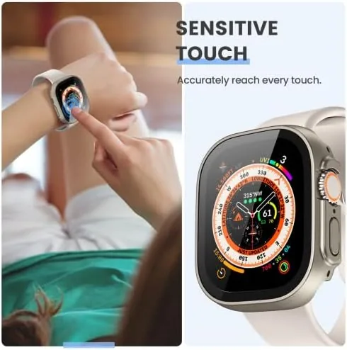 Another view of the Tensea 3PCS for Apple Watch Screen Protector Case Ultra 3/2
