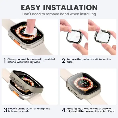 Testing the Tensea 3PCS for Apple Watch Screen Protector Case Ultra 3/2 over two weeks