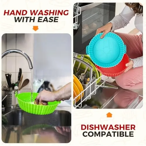 The 3 Pack Air Fryer Silicone Liners 8inch Air Fryer Silicone compared in context