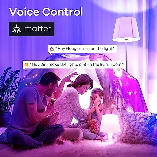 Another view of the Linkind Matter Smart Light Bulbs, Work with Apple Home, Alexa