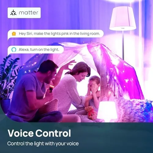 The Linkind bulb app showing color and brightness controls