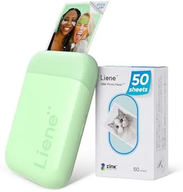 Overview of the Liene Pearl K100 Photo Printer, 2x3" Mini Portable Instant Phone