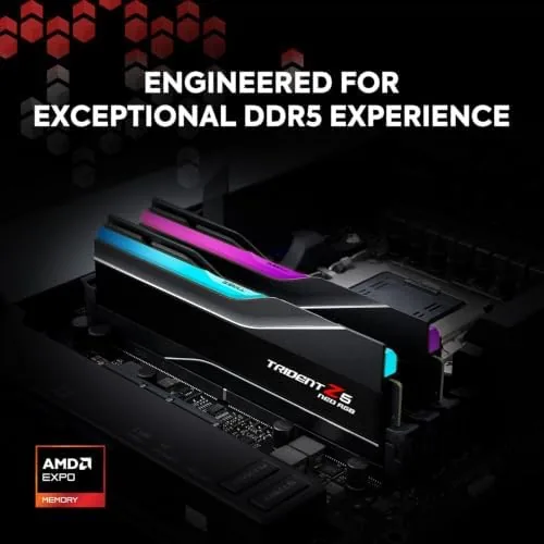 Close look at the G.SKILL Trident Z5 Neo RGB Series DDR5 RAM (AMD EXPO) build quality