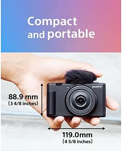 Another view of the Sony ZV-1F Vlog Camera with 4K Video & 20.1MP for