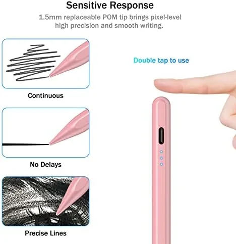 Another view of the Stylus Pen for iPad 2026-2018 with Faster Charge,Tilt Sensor Pencil