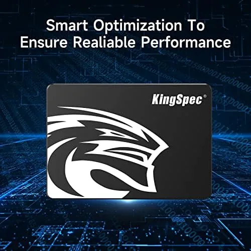 A desktop PC with the KingSpec SSD installed as the system drive