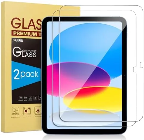SPARIN screen protector kit with two glass sheets and cleaning tools