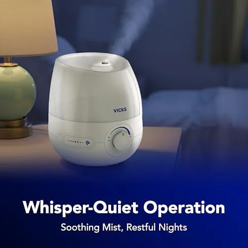 Another view of the Vicks Mini Filter Free Cool Mist Humidifier for Small Room