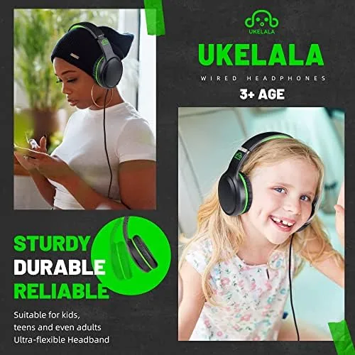 The UKELALA U2 Wired Headphones for Kids for School Boys Girls in real use