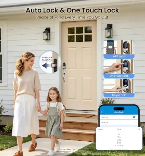 Veise RZ07 smart lock during installation with tools and template