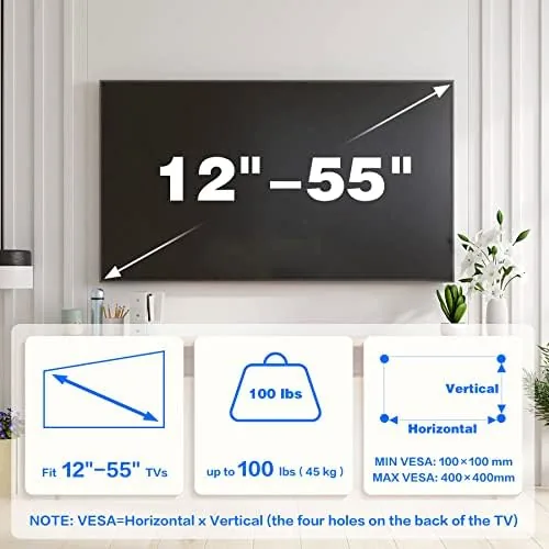 Close look at the 1.2" Ultra Slim Fixed TV Wall Mount for 12-55 Inch build quality