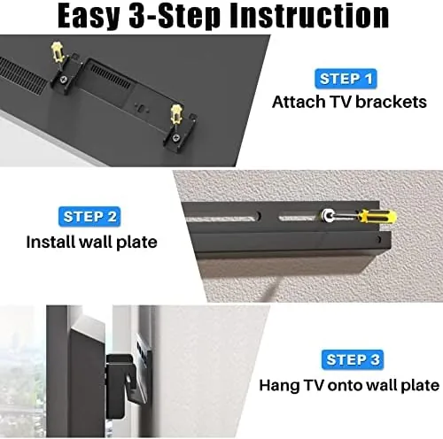 Another view of the 1.2" Ultra Slim Fixed TV Wall Mount for 12-55 Inch