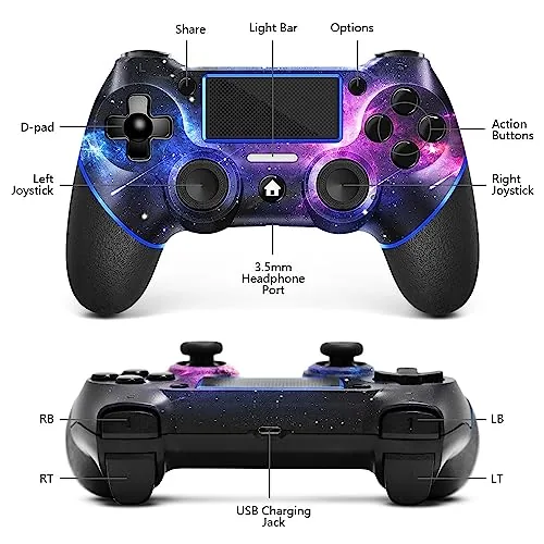 The AceGamer controller being used during a racing game on a PS4