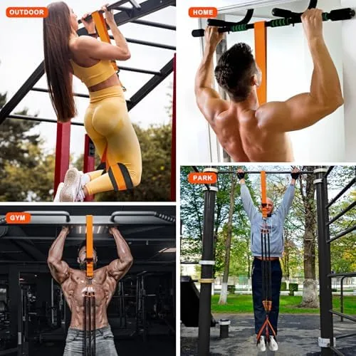 The HPYGN Two Foots Pull Up Assistance Bands, Heavy Duty Resistance in real use