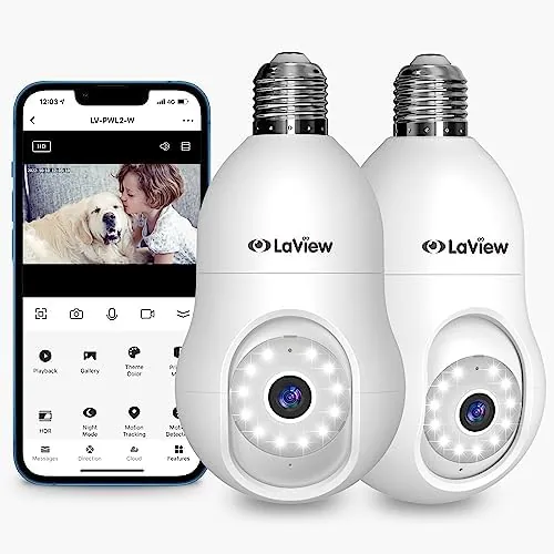 LaView 4MP Bulb Security Camera 2.4GHz,360° 2K Security Cameras Wireless Outdoor Indoor Full Color Review: Tested and Rated