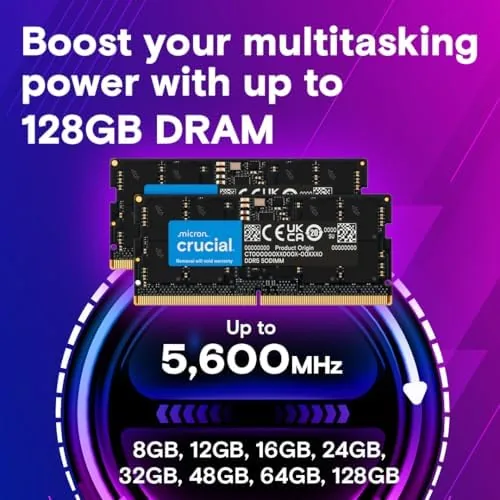 Task manager on a laptop showing 32GB of memory with most of it available