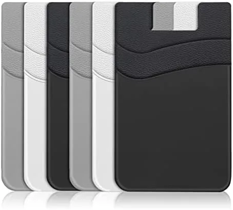 SHANSHUI Phone Wallet, 6 Pack Card Holder for Back of Phone Double Silicone Credit Review: Tested and Rated
